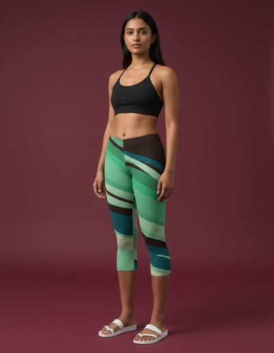 Jelly Mint Capri Leggings capri leggings