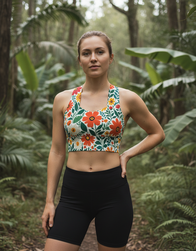 Petal Longline Sports Bra longline sports bra