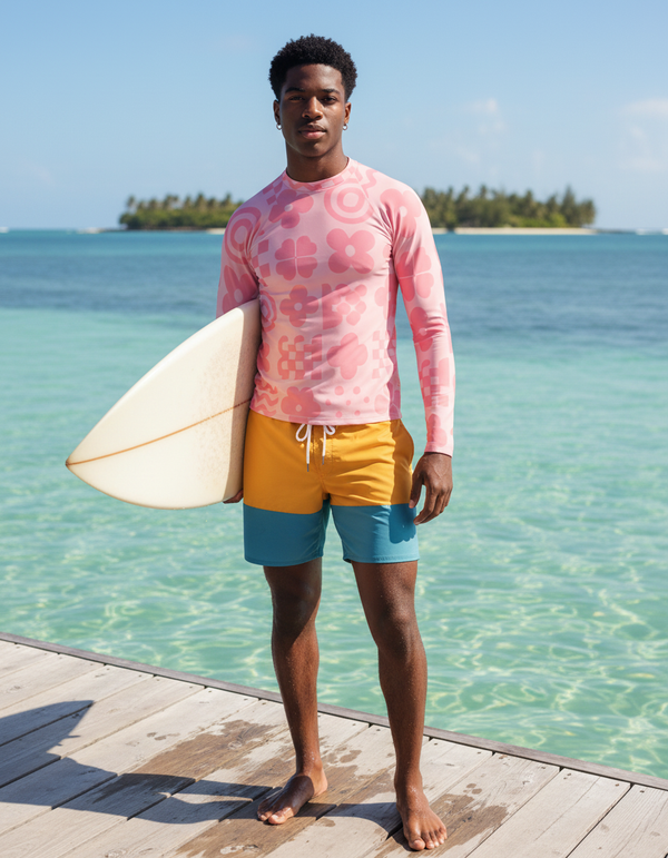 Flora Rash Guard Men's Rashguard — Dripper