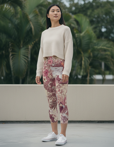 Rhodonite Kaimana Capri Yoga Leggings capri yoga leggings