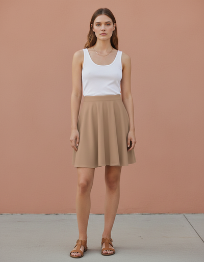 Latte Skater Skirt skater skirt