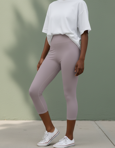 Burnished Lilac Capri Yoga Leggings capri yoga leggings