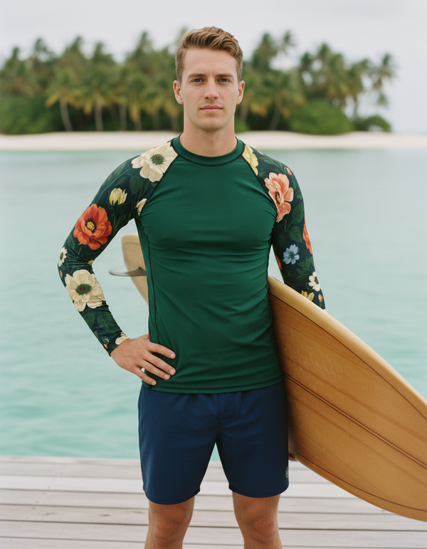 Rashguard in Runway Emerald Elysium