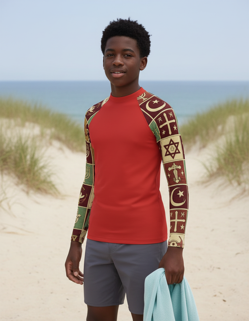 Lava Falls Unity Youth Rash Guard Youth Rash Guard — Dripper