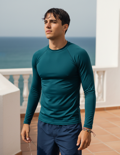 Men's Dark Teal rash guard