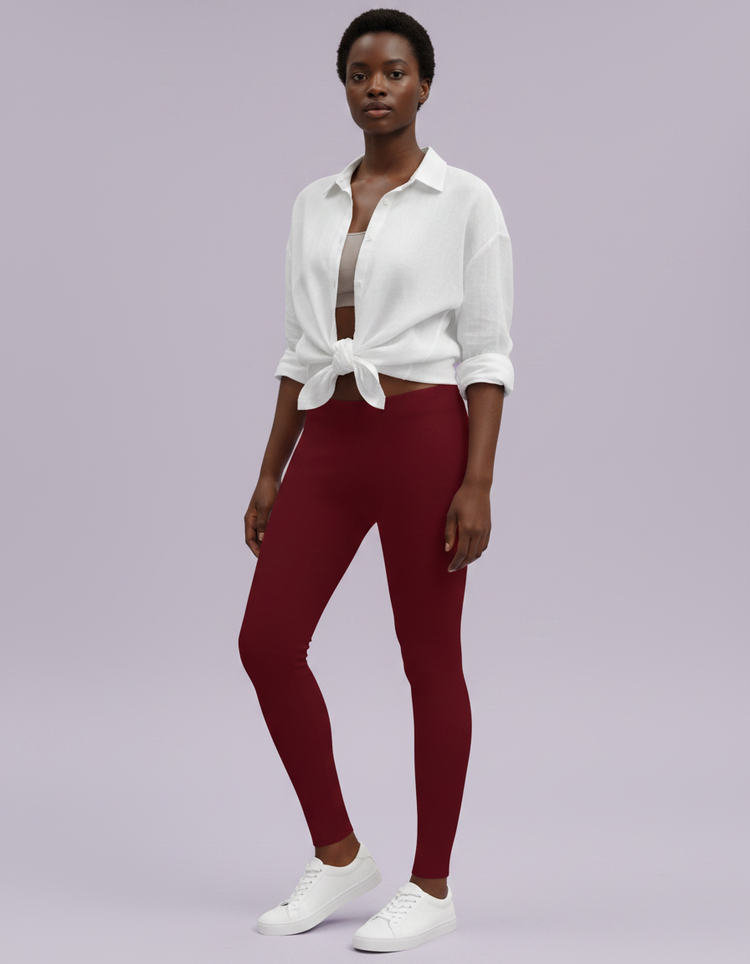 Bordeaux Leggings Women's Leggings — Dripper