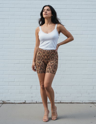 Burnt Sienna Qasr Short Shorts short shorts