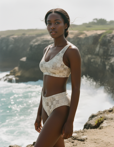 White Onyx Celeste high-waisted bikini