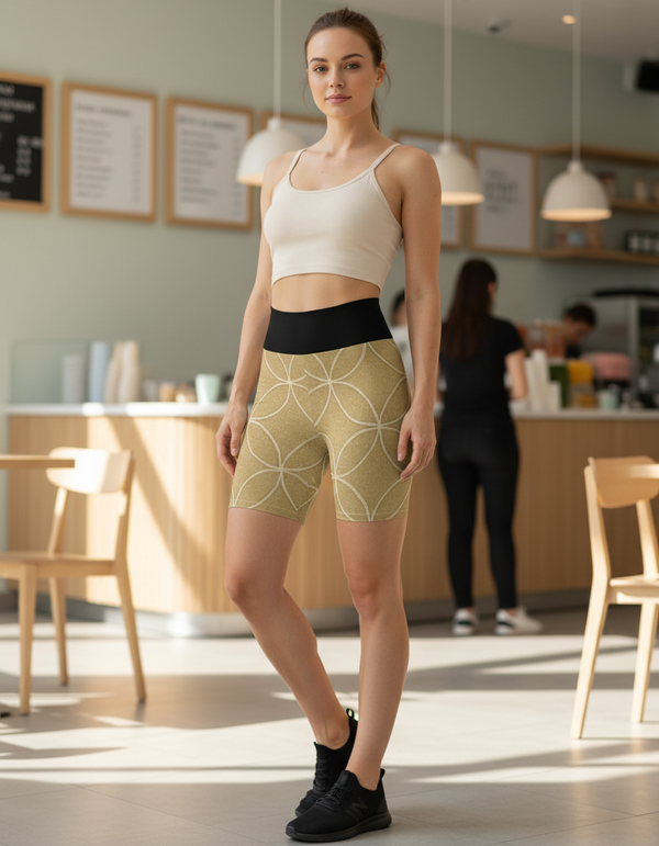 Yoga Shorts in Aoi