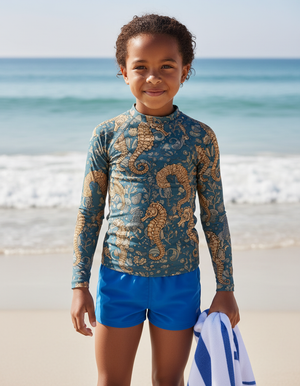 Kids Coral Triton kids rashguards