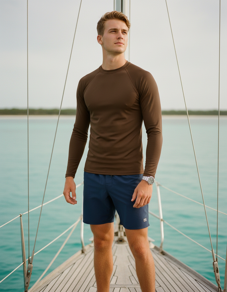Chocolate Rash Guard Men's Rashguard — Dripper