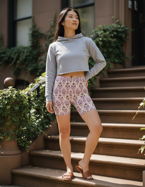 Women's Iznik Tile Short Shorts
