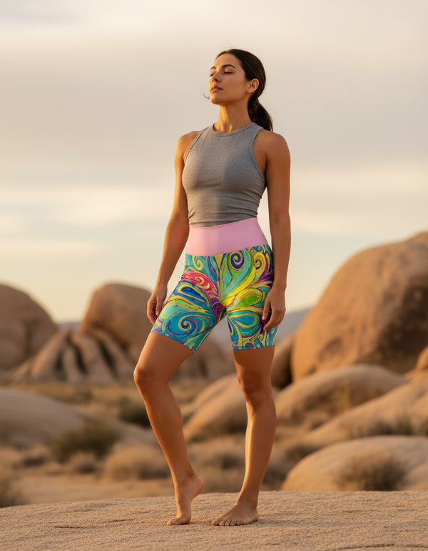 Iridescence Yoga Shorts bikini — Dripper