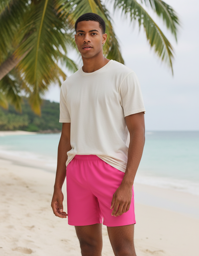 Schiaparelli Pink Men's Swim Trunks swim trunks