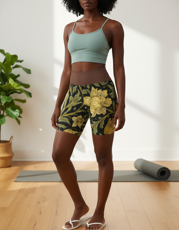 Yoga Shorts in Thistle