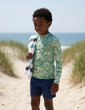 Kids Jelly Mint Helix kids rashguards