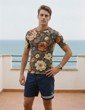Coffee Bean Elysium Rash Guard Men's Rashguard — Dripper