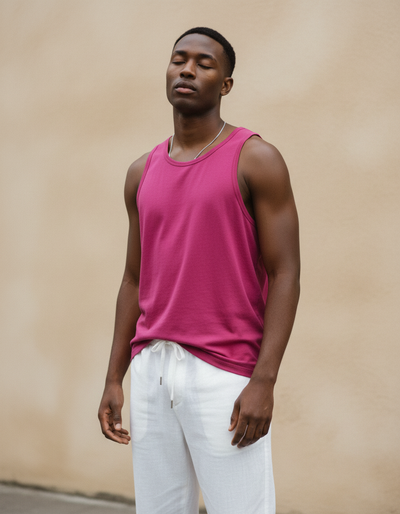 Men's Magenta Tank Top tank top