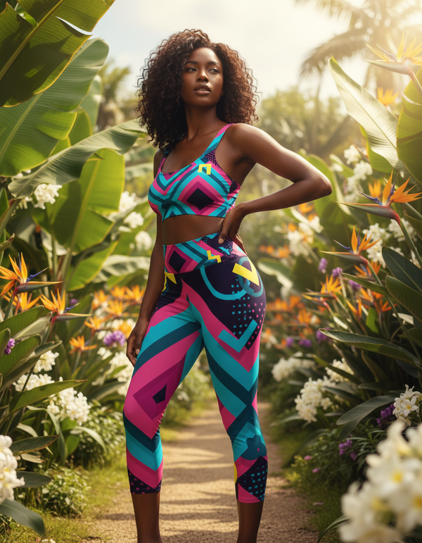 Prism Capri Yoga Leggings Capri Yoga Leggings — Dripper