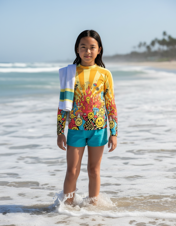 Acid Pop youth rashguards
