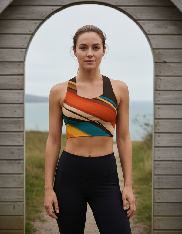 Mid-century Collection longline sports bras