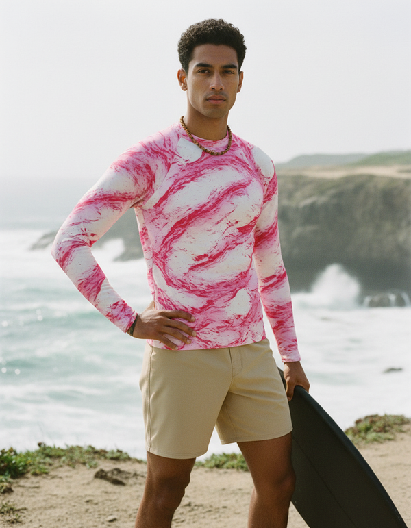 Rashguard in Hot Pink Eclipse