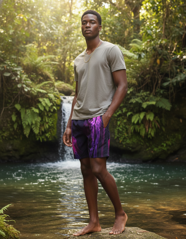 Abyssal Drift Jellyfish Men's Swim Trunks