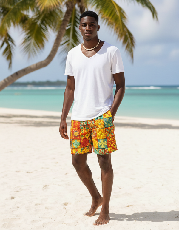 Vivid Wave Chroma Swim Trunks