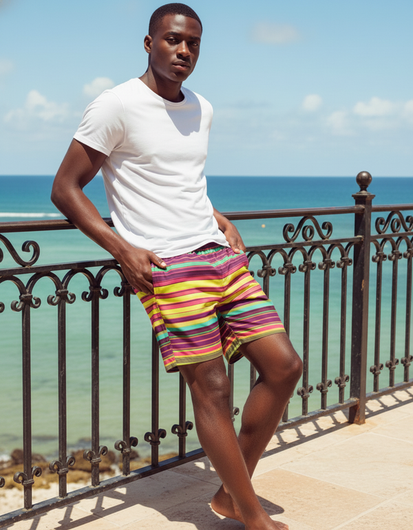 Celestial Vista Eclipse Swim Trunks