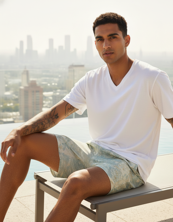 Sandy Shores Haven Swim Trunks
